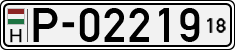 license plates of Hungary, Temporary (1990)