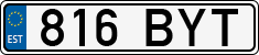 License plate of Estonia, Regular car plates