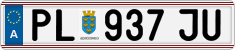 License plate of Austria, Regular plates