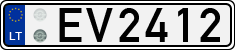 License plate of Lithuania, Electric vehicles