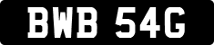 License plate of the United Kingdom, 1963 year system
