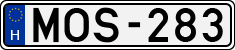license plates of Hungary, Cars (1990)