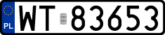 License plates of Poland, Regular car plates