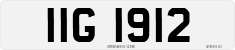 License plate of the United Kingdom, Northern Ireland (1966)