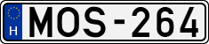 license plates of Hungary, Cars (1990)