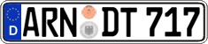 German license plate, Regular plates