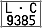 License plates of Spain, 1971 year series