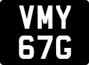 License plate of the United Kingdom, 1963 year system