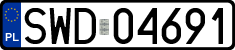 License plates of Poland, Regular car plates