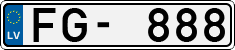 License plate of Latvia, Regular car plates