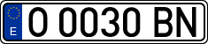 License plates of Spain, 1971 year series