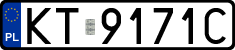 License plates of Poland, Regular car plates