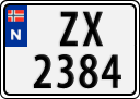 License plate of Norway, Trailers, motorcycles, special vehicles