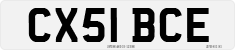 License plate of the United Kingdom, 2001 year system