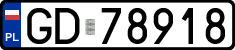 License plates of Poland, Regular car plates