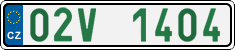 License plate of the Czech Republic, Oldtimers (2001)