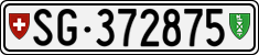 License plate of Switzerland, Cars