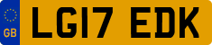 License plate of the United Kingdom, 2001 year system