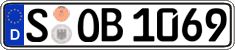 German license plate, Regular plates