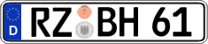 German license plate, Regular plates