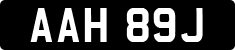 License plate of the United Kingdom, 1963 year system