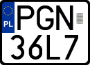 License plates of Poland, Special vehicles and motorcycles