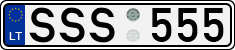 License plate of Lithuania, Cars