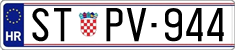 License plate of Croatia, Oldtimers