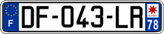 French license plate, SIV (ordinary)