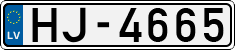 License plate of Latvia, Regular car plates