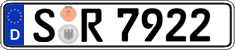 German license plate, Regular plates
