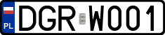 License plates of Poland, Regular car plates