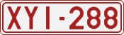 License plate of Belgium, 1951 year system