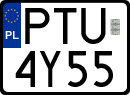 License plates of Poland, Regular car plates