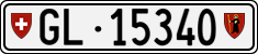 License plate of Switzerland, Cars