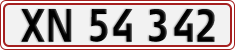 License plate of Denmark, Regular plates
