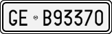 License plate of Italy, Cars (1927 year series)