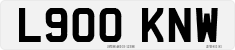 License plate of the United Kingdom, 1983 year system