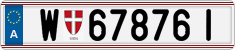 License plate of Austria, Regular plates