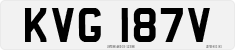 License plate of the United Kingdom, 1963 year system