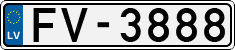 License plate of Latvia, Regular car plates