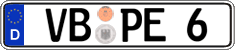 German license plate, Regular plates