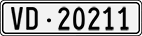 License plate of Switzerland, Cars