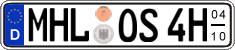 German license plate, Seasonal plates (Oldtimers)