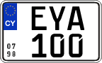 License plate of Cyprus, Regular plates