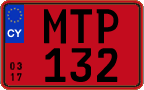 License plate of Cyprus, Rental cars