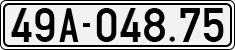 License plate of Vietnam, Cars