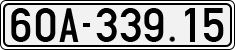 License plate of Vietnam, Cars