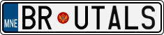 License plate of Montenegro, Vanity Plates