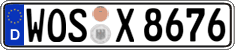 German license plate, Regular plates
